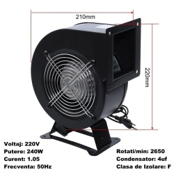 Ventilator Centrifugal Turbina 220V