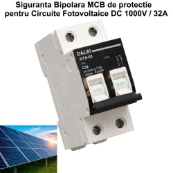 Siguranta MCB de Circuit Fotovoltaic DC 1000V - 2P / 32A