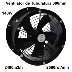 Ventilator rotund de Tubulatura 300mm 140W