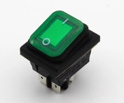 INTRERUPATOR CU PROTECTIE CAUCIUC 220V 16A VERDE