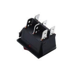 Intrerupator 20A Led Rosu 6P ON/OF