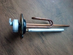 Rezistenta boiler 1500W cu flansa rotunda garnitura termostat si anod magneziu
