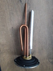 Rezistenta boiler 2000W cu flansa rotunda garnitura si anod magneziu