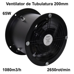 Ventilator Axial de Tubulatura 200mm 65W 1080m3/h