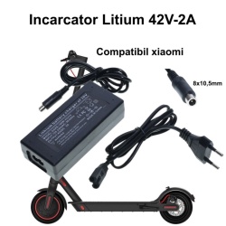 Incarcator Li-ion 42V-2A/8x10,5mm