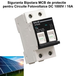 Siguranta MCB de Circuit Fotovoltaic DC 1000V - 2P / 16A