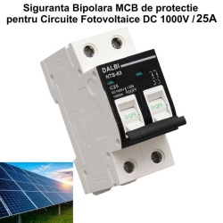Siguranta MCB de Circuit Fotovoltaic DC 1000V  25A