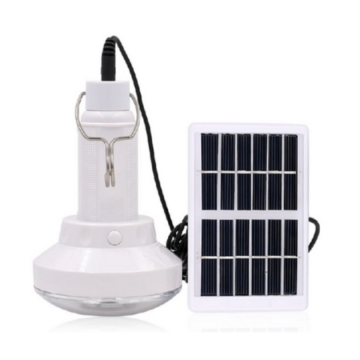 Bec LED portabil cu panou solar si carlig