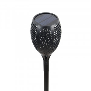 Lampa solara cu efect de flacara tip tarus - 33 LED-uri, Soleil World, 58.5 x 10 cm, negru - Img 2