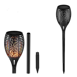 Lampa solara cu efect de flacara tip tarus - 33 LED-uri, Soleil World, 58.5 x 10 cm, negru - Img 3