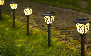 Set 6 bucati lampa solara decorativa pentru gradina, LED, IP44, 10 x 44 cm - Img 5