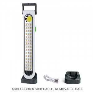 Lampa solara pentru camping 45 LED-uri, HEL-6855T, 39 cm x 6.9 cm - Img 4