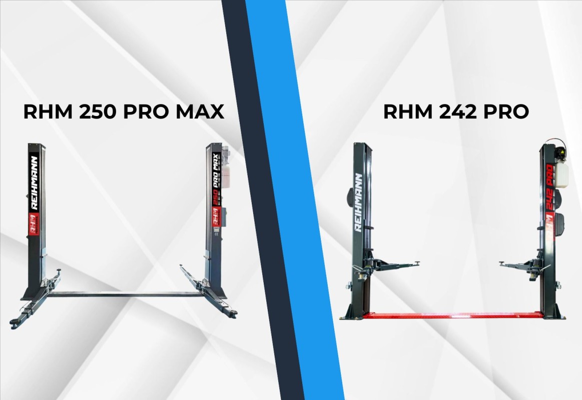 Elevator Reihmann RHM 250 pro MAX vs. RHM 242 pro - ce alegi dacă ai service mixt pentru SUV-uri și utilitare?