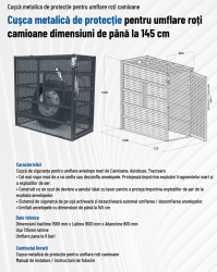 Date-tehnice-Cusca metalica de protectie pentru umflare roti camioane