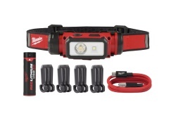 Lanternă frontală reîncărcabilă USB MILWAUKEE, 600 lumeni L4 HL2-301