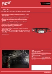 Lanternă frontală reîncărcabilă USB MILWAUKEE, 600 lumeni L4 HL2-301 - Img 11