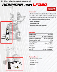 Lift ridicare roți pentru aparat de dejantat RHM LFD80 - Img 2