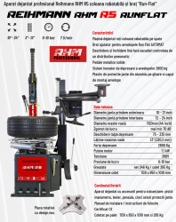 Masina dejantat 24 Inch RHM R5 brat ajutator automat fisa tehnica
