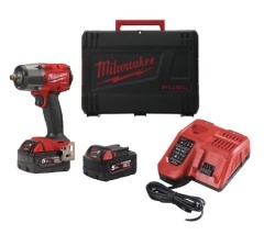 Pistol impact MILWAUKEE ½″ M18 FMTIW2F12-502X, cuplu mediu și inel de fixare 881Nm