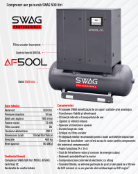 Brosura Date tehnice Compresor aer pe surub SWAG AF500L/10