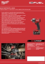Mașină de găurit cu percuție ONE-KEY™ M18 FUEL™ MILWAUKEE M18 ONEPD3-502X - Img 7