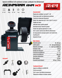 Date tehnice RHM W3 laser cu masurare automata