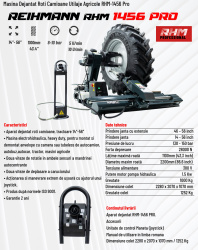 Masina Dejantat Roti Camioane Utilaje Agricole RHM-1456 Pro 11