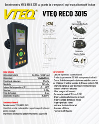 Date tehnice Decelerometru VTEQ RECO 3015 pentru măsurători exacte