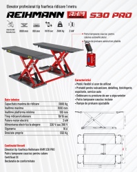 Elevator vulcanizare REIHMANN RHM S30 Pro