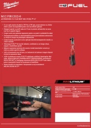 ANTRENOR CU CLICHET M12 FUEL™ ½″ MILWAUKEE M12 FIR12G2-0 (fara acumulator si incarcator) - Img 9