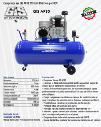 Fisa-tehnica-Compresor Aer GIS 270 Litri 380v - 655 L/min