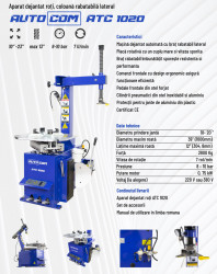 Masina dejantat AUTOCOM ATC 1020 fisa tehnica
