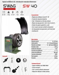 Aparat echilibrat roti SWAG SW40 Manual - Img 10