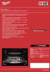Lampă iluminat LED cu prindere pe capotă Milwaukee M12™ M12 UHL-0 4933459432 - Img 7