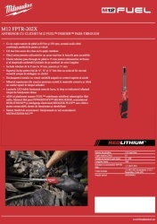 Antrenor cu clichet Milwaukee M12 FUEL™ INSIDER™ pass-through M12 FPTR-202X - Img 7