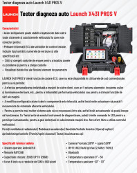 Tester diagnoză Launch X431 PROS V fisa tehnica