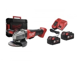 Polizor unghiular 125 mm cu comutator culisant M18 FUEL™ MILWAUKEE M18 FSAG125X-0X