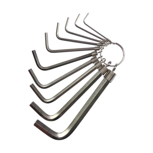 Set 10 chei imbus hexagonal scurt 1.5-10mm CrVa