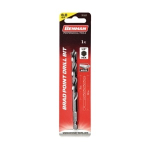 Burghiu bit 1/4 pentru lemn HSS-M2 - Img 2