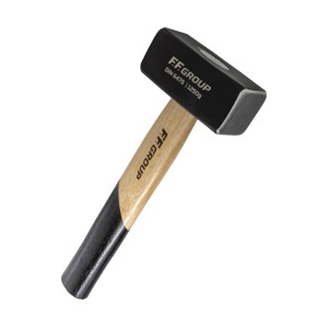 Ciocan cu cap patrat forjat DIN6475, maner lemn