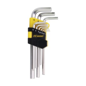 Set 9 chei imbus hexagonal extralung 1.5-10mm CrVa - Img 1