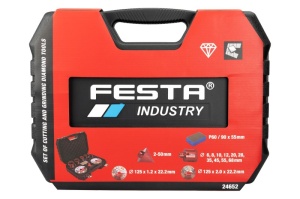Set carote diamantate pentru gresie M14, 13pcs, Festa - Img 3