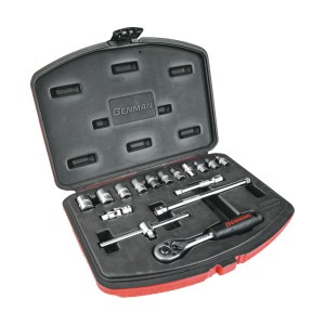 Trusa chei tubulare CrVa 1/4'', 16pcs