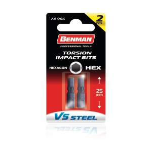 Varf insurubare Hex de impact 1/4'' - Img 2