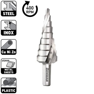 Burghiu conic in trepte elicoidal HSS-M2 - Img 1