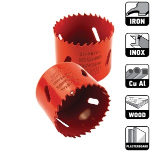 Carota BiMetal HSS-Co8%, 4/6TPI red - Img 1