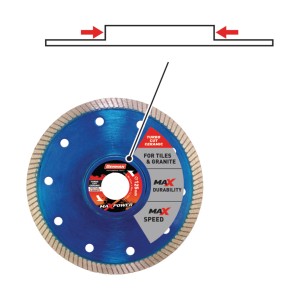 Disc diamantat turbo, placi ceramice MaxPower - Img 2