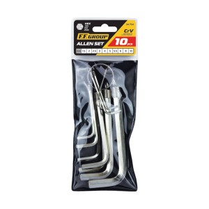 Set 10 chei imbus hexagonal scurt 1.5-10mm CrVa - Img 2