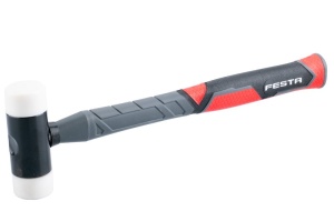 Ciocan cu cap nylon, maner fibra de sticla