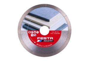 Disc diamantat subtire (1mm) pt placi ceramice, Festa